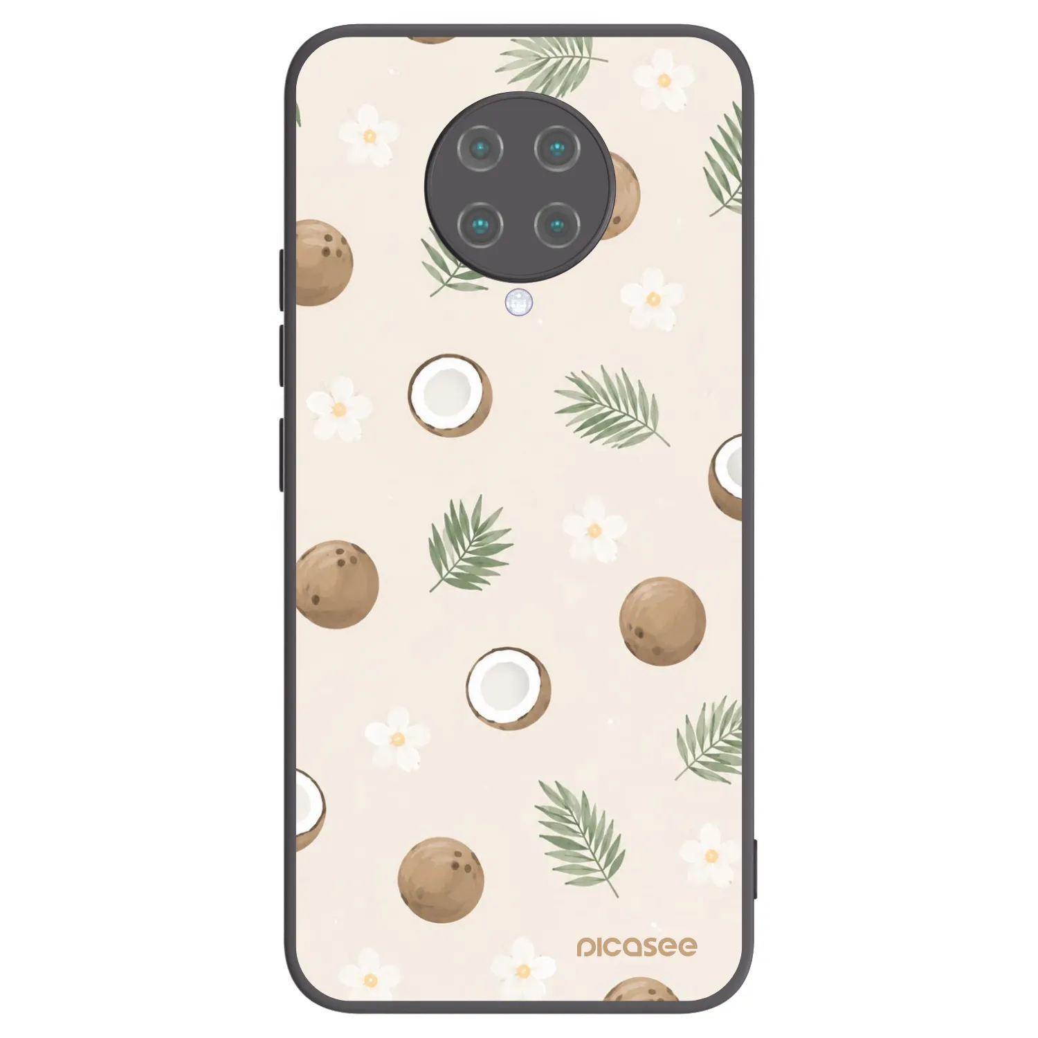 Picasee crna silikonska maskica za Xiaomi Poco F2 Pro - Coconut Breeze