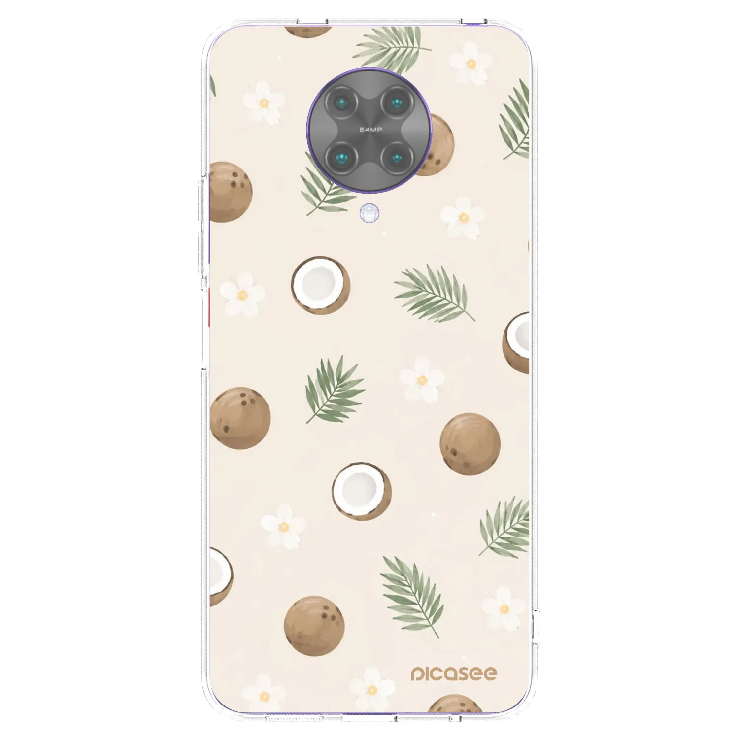 Picasee silikonska prozirna maskica za Xiaomi Poco F2 Pro - Coconut Breeze