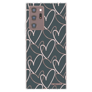 Picasee silikonska prozirna maskica za Samsung Galaxy Note 20 Ultra - Lots of love