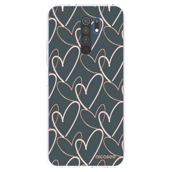 Picasee silikonska prozirna maskica za Xiaomi Redmi 9 - Lots of love