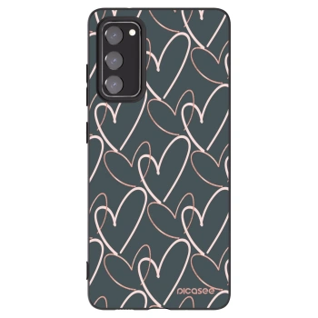 Picasee crna silikonska maskica za Samsung Galaxy S20 FE - Lots of love