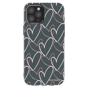 Picasee silikonska prozirna maskica za Apple iPhone 12 Pro Max - Lots of love
