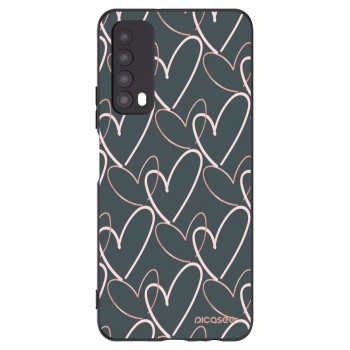 Picasee crna silikonska maskica za Huawei P Smart 2021 - Lots of love