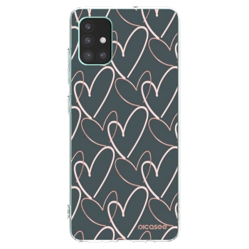 Picasee silikonska prozirna maskica za Samsung Galaxy M51 M515F - Lots of love