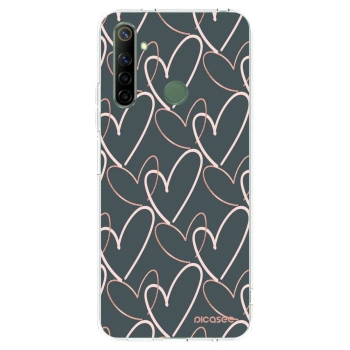 Picasee silikonska prozirna maskica za Realme 6i - Lots of love