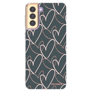 Picasee silikonska prozirna maskica za Samsung Galaxy S21+ 5G G996F - Lots of love