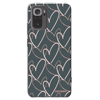 Picasee silikonska prozirna maskica za Xiaomi Redmi Note 10 - Lots of love