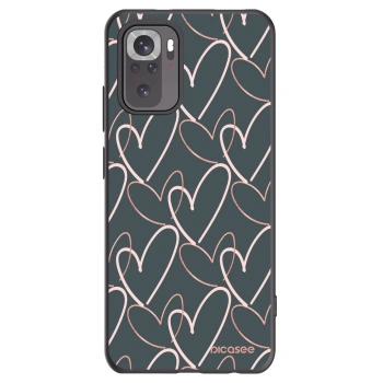 Picasee crna silikonska maskica za Xiaomi Redmi Note 10 - Lots of love