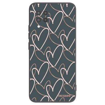 Picasee crna silikonska maskica za Samsung Galaxy A42 A426B - Lots of love