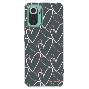 Picasee silikonska prozirna maskica za Xiaomi Redmi Note 10 Pro - Lots of love