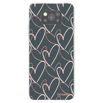 Picasee crna silikonska maskica za Xiaomi Poco X3 Pro - Lots of love