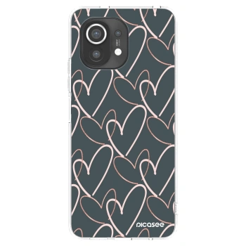 Picasee silikonska prozirna maskica za Xiaomi Mi 11 - Lots of love