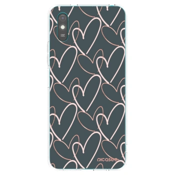Picasee silikonska prozirna maskica za Xiaomi Redmi 9AT - Lots of love