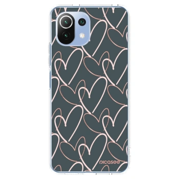 Picasee silikonska prozirna maskica za Xiaomi Mi 11 Lite - Lots of love