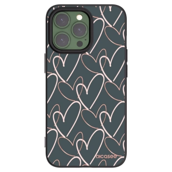 Picasee crna silikonska maskica za Apple iPhone 13 Pro - Lots of love