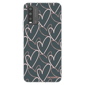 Picasee silikonska prozirna maskica za Xiaomi Redmi 9T - Lots of love