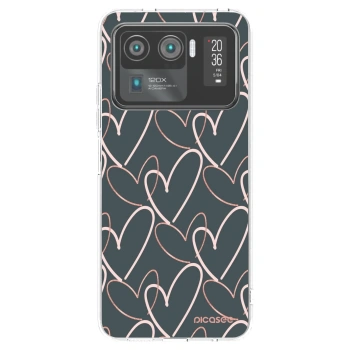 Picasee silikonska prozirna maskica za Xiaomi Mi 11 Ultra - Lots of love