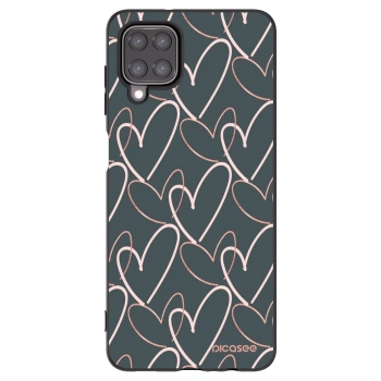 Picasee crna silikonska maskica za Samsung Galaxy M12 M127F - Lots of love
