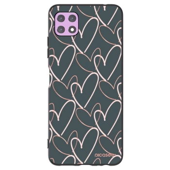 Picasee crna silikonska maskica za Samsung Galaxy A22 A226B 5G - Lots of love