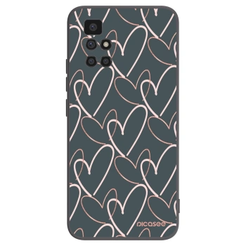 Picasee crna silikonska maskica za Xiaomi Redmi 10 - Lots of love