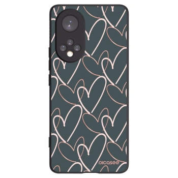 Picasee crna silikonska maskica za Honor 50 5G - Lots of love