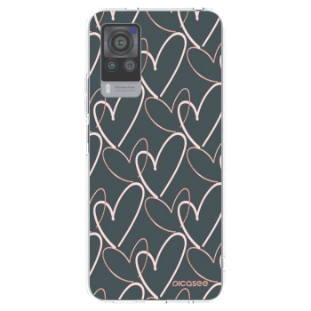 Picasee silikonska prozirna maskica za Vivo X60 Pro 5G - Lots of love