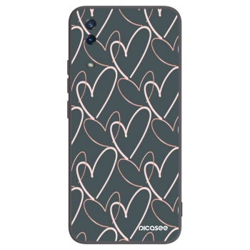 Picasee crna silikonska maskica za Vivo Y11s - Lots of love