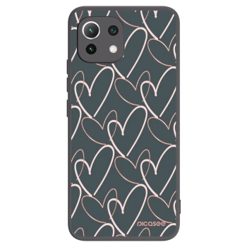 Picasee crna silikonska maskica za Xiaomi 11 Lite 5G NE - Lots of love