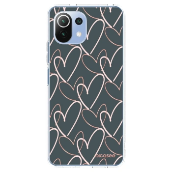 Picasee silikonska prozirna maskica za Xiaomi 11 Lite 5G NE - Lots of love
