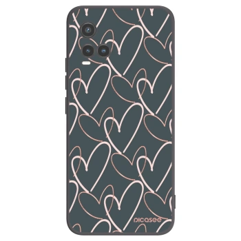 Picasee crna silikonska maskica za Vivo Y33s - Lots of love