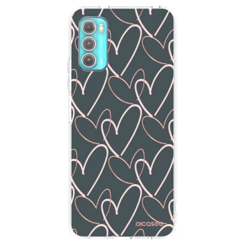 Picasee silikonska prozirna maskica za Motorola Moto G60 - Lots of love