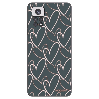 Picasee crna silikonska maskica za Xiaomi Redmi Note 11 - Lots of love