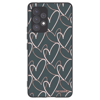 Picasee crna silikonska maskica za Samsung Galaxy A53 5G A536 - Lots of love
