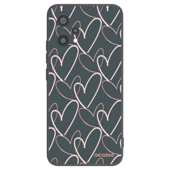 Picasee crna silikonska maskica za Realme 9 Pro 5G - Lots of love