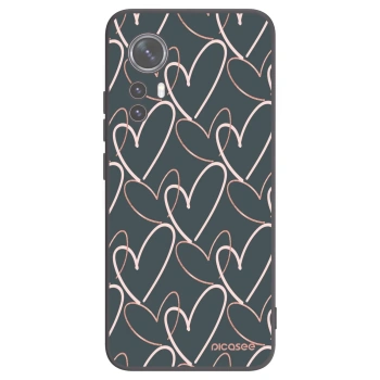Picasee crna silikonska maskica za Xiaomi 12 - Lots of love
