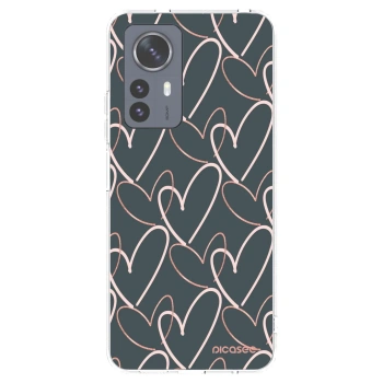 Picasee silikonska prozirna maskica za Xiaomi 12 Pro - Lots of love