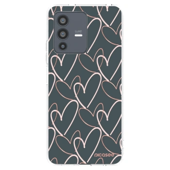 Picasee silikonska prozirna maskica za Vivo V23 5G - Lots of love