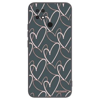 Picasee crna silikonska maskica za Xiaomi Redmi 10C - Lots of love