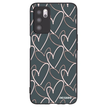 Picasee crna silikonska maskica za OPPO A16 - Lots of love