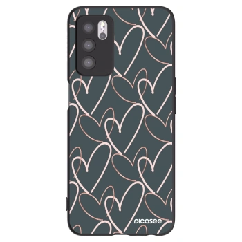 Picasee crna silikonska maskica za OPPO A16s - Lots of love