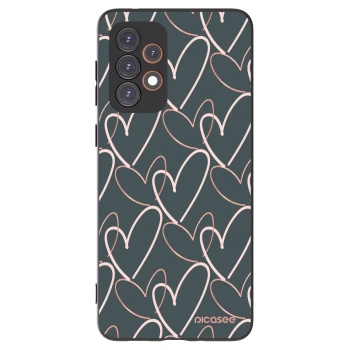Picasee crna silikonska maskica za Samsung Galaxy A33 5G A336 - Lots of love