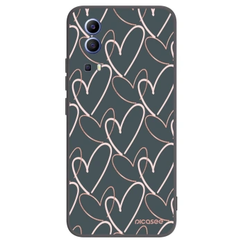 Picasee crna silikonska maskica za Vivo Y52 5G - Lots of love