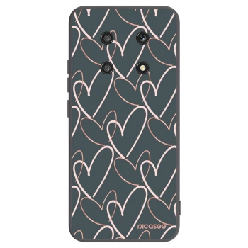 Picasee crna silikonska maskica za Honor Magic4 Lite 5G - Lots of love