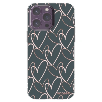 Picasee silikonska prozirna maskica za Apple iPhone 14 Pro Max - Lots of love