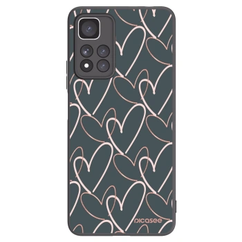 Picasee crna silikonska maskica za Xiaomi Redmi Note 11 Pro+ 5G - Lots of love