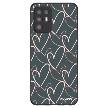 Picasee crna silikonska maskica za OPPO A94 5G - Lots of love
