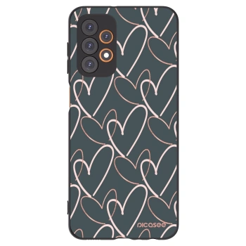 Picasee crna silikonska maskica za Samsung Galaxy A23 A236B 5G - Lots of love