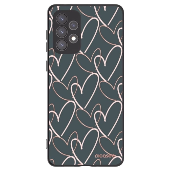 Picasee crna silikonska maskica za Samsung Galaxy A73 5G - Lots of love
