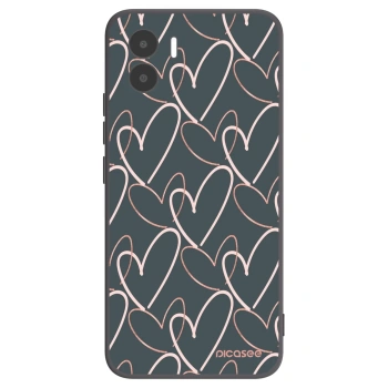 Picasee crna silikonska maskica za Xiaomi Redmi A1 - Lots of love