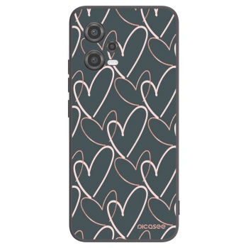 Picasee crna silikonska maskica za Xiaomi Poco X5 - Lots of love